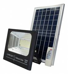 100W Reflector Led Con Panel Solar Ip67 Control Luz Blanca Color De La Luz Blanco Frío 9v