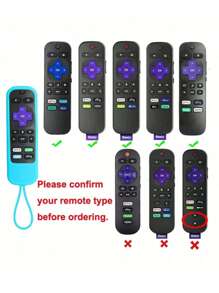 1 Vỏ bọc điều khiển từ xa bằng silicon cho điều khiển từ xa TV Roku/điều khiển từ xa đơn giản Roku/điều khiển từ xa bằng giọng nói Roku (không có giắc cắm tai nghe) dùng cho trường học, văn phòng, gia đình, du lịch, túi xách, hộp đựng, lưu trữ - Nhiều màu - Xem 7