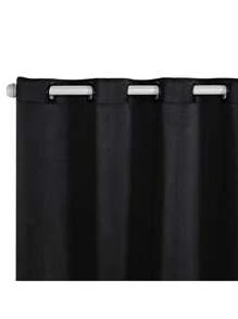 Blackout Curtain In Prime Fabric Blocks 80% Of Light - 黑色 - 查看 2