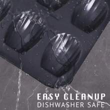 1pc 12-Cup Shell Shape Madeleine Cake Mold Baking Tray, Non-Stick Carbon Steel - Multicolor - View 7