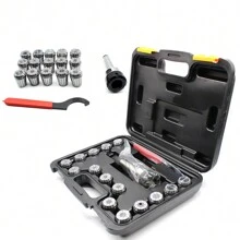 M12 MT3 CNC Collet Chuck Morse Taper Holder 15pcs ER32 Spring Collets W/Box - Multicolor - View 7