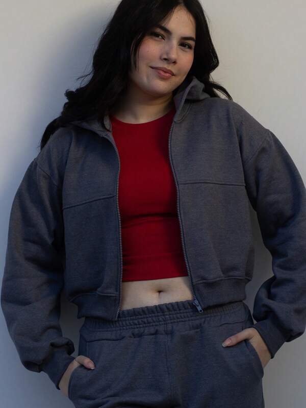 Blusa Moletom Com Zíper Premium