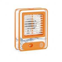 Mini Air Conditioner Cooler Fan Humidifier Portable Usb With Led - Quả cam - Xem 2