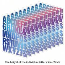 Colorful Galaxy / Star Space Letter Iron On Transfers, Clothing / Bag / Hat DIY Personalized Decoration Stickers, Vinyl Heat Press Print