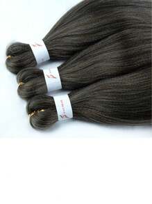 1PC Tóc tết bện Ombre dài 26 inch bằng sợi tổng hợp, cài nước nóng, chuyên nghiệp, kết cấu tóc tổng hợp Yaki mềm mại (1B/27/613) - Hai tông màu - Xem 5