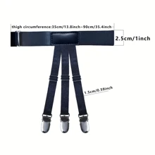 1 pièce/set Reste-chemise ajustable pour hommes avec pinces de verrouillage antidérapantes - gardez votre chemise bien rentrée toute la journée ! Choix idéal pour les cadeaux, convient pour les adolescents, les tenues d'été décontractées, les activités de plein air ou les voyages, ainsi que pour les cadeaux de fin d'études, d'anniversaire ou pour une utilisation quotidienne