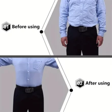 1 pièce/set Reste-chemise ajustable pour hommes avec pinces de verrouillage antidérapantes - gardez votre chemise bien rentrée toute la journée ! Choix idéal pour les cadeaux, convient pour les adolescents, les tenues d'été décontractées, les activités de plein air ou les voyages, ainsi que pour les cadeaux de fin d'études, d'anniversaire ou pour une utilisation quotidienne