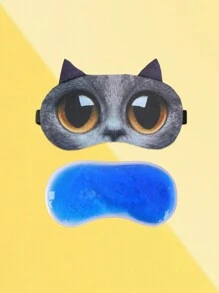 1pc 眼罩, 印花眼罩, 冰袋眼罩, 冰敷眼罩, 亲子眼罩, 可爱眼罩, 情侣眼罩, 航空眼罩, 毛绒眼罩, 怪兽眼罩, 刺绣眼罩, 眼罩眼罩, 动物眼罩, 丝绸眼罩, 眼罩, 遮阳, 眼罩, 美容眼罩, 遮阳眼罩, 热敷眼罩, 凝胶冰袋多功能眼罩套装, 眼部压缩降温加温眼罩 - 彩色 - 查看 20