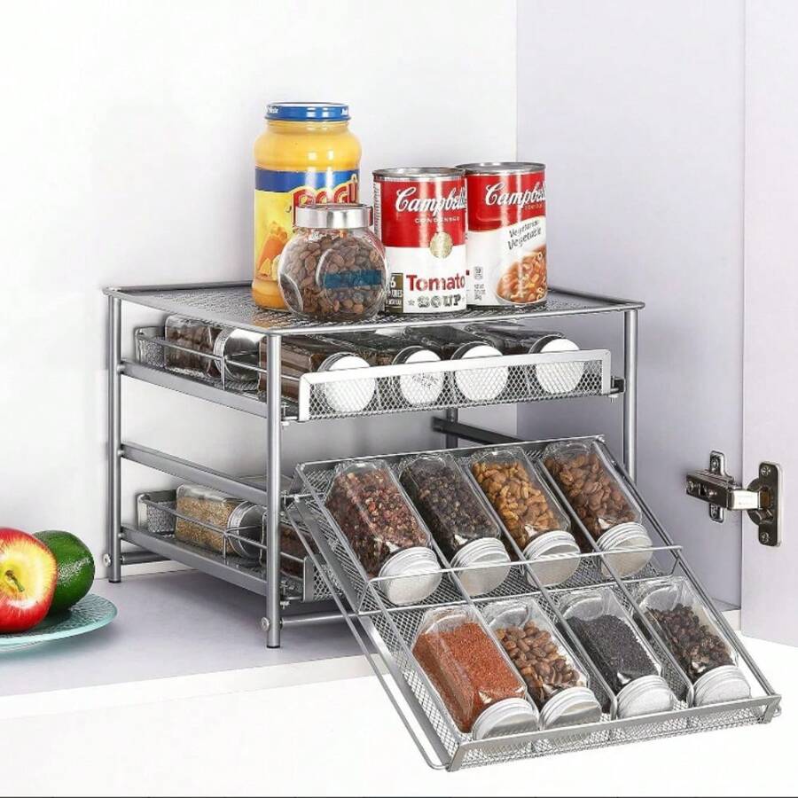 Lipper International Alloy Steel Three-Tier Tilt Down Kitchen And ...