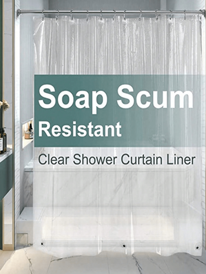 ستارة دش شفافة قطعة واحدة، ديكور حمام المنزل، ديكور الخريف، اكسسوارات الحمام، عودة إلى المدرسة