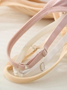 3pcs/Set Women's Basic Camisole With Chest Pads, Workout