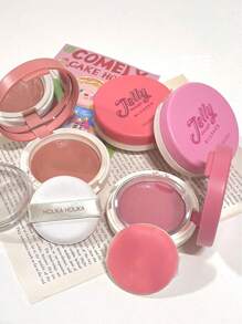 HOLIKA HOLIKA Jelly Dough Blush 03# Strawberry Jelly, Creamy Smooth Formula, Lightweight & Buildable, Korean Cream Blush, 4.2g | Korean Makeup - 03# STRAWBERRY JELLY - View 7