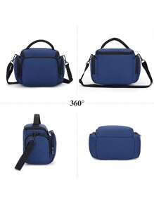 Waterproof Portable Anti-Shock Oxford Digital Camera Case Compatible Protector Travel Camera Lens Carry Case For DSLR SLR - Blue - View 3