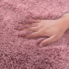 Soft Shag Rugs For Bedroom, Blush Fluffy Shaggy Rugs For Living Room, Luxury Modern Plush Carpet Girls Boys Room Dorm Indoor Home Decor, Upgrade Non-Slip - 臉紅 - 查看 3