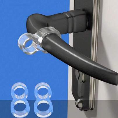 4/8/12Pcs Door Stoppers Bumper Guard Clear Silicone Door Handle Door Anti- Collision Ring Door Stopper Wall Protector Knob Wall Shield For Bedroom Bathroom Door Stop, Bag, Organizer, Storage, Back To School Supplies Insulation, Galentines, Puppy, Carnival,Cute Stuff,Mother's Day Gift,Bedroom Decor,Garden,Kitchen Decor,Summer,Beach,Travel Essentials,Room Decor,Squishy,Graduation