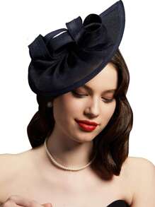 1pc Fascinators Hats Cocktail Tea Party Headwear Derby Hat Pillbox Hat For Girls And Women,Hair Accessories Mini Hat Tiny Hat Mini Cap, Gifts, Wedding - Multicolor - View 4