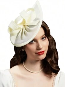 1pc Fascinators Hats Cocktail Tea Party Headwear Derby Hat Pillbox Hat For Girls And Women,Hair Accessories Mini Hat Tiny Hat Mini Cap, Gifts, Wedding - Multicolor - View 6