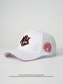 1pc Unisex Letter Embroidered Baseball Cap, Fashion Sun-Shielding Hat For Outdoor Use - Letter - View 9