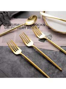 102pcs Gold Plastic Silverware, Disposable Utensils With Heavy Duty Design For Fancy Parties, Disposable Gold Forks,Disposable Gold Silverware Spoon Suit For Weddings, Events & Decorations , Festival, Party ,Christmas Party Christmas Decor Christmas Decorations Christmas Gifts And Decor Decorations S