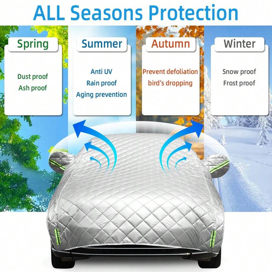All Day Hail Proof Car Cover, Thick Car Cold Proof Cover Protector