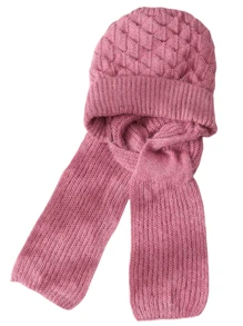 1 buc. Căciulă de eșarfă din tricot, solidă și groasă, pentru femei, pălărie multifuncțională 2 în 1, rezistentă la vânt și la frig, încălzitor pentru urechi și gât, potrivit pentru ieșirile zilnice ale femeilor și activitățile în aer liber pe vreme rece