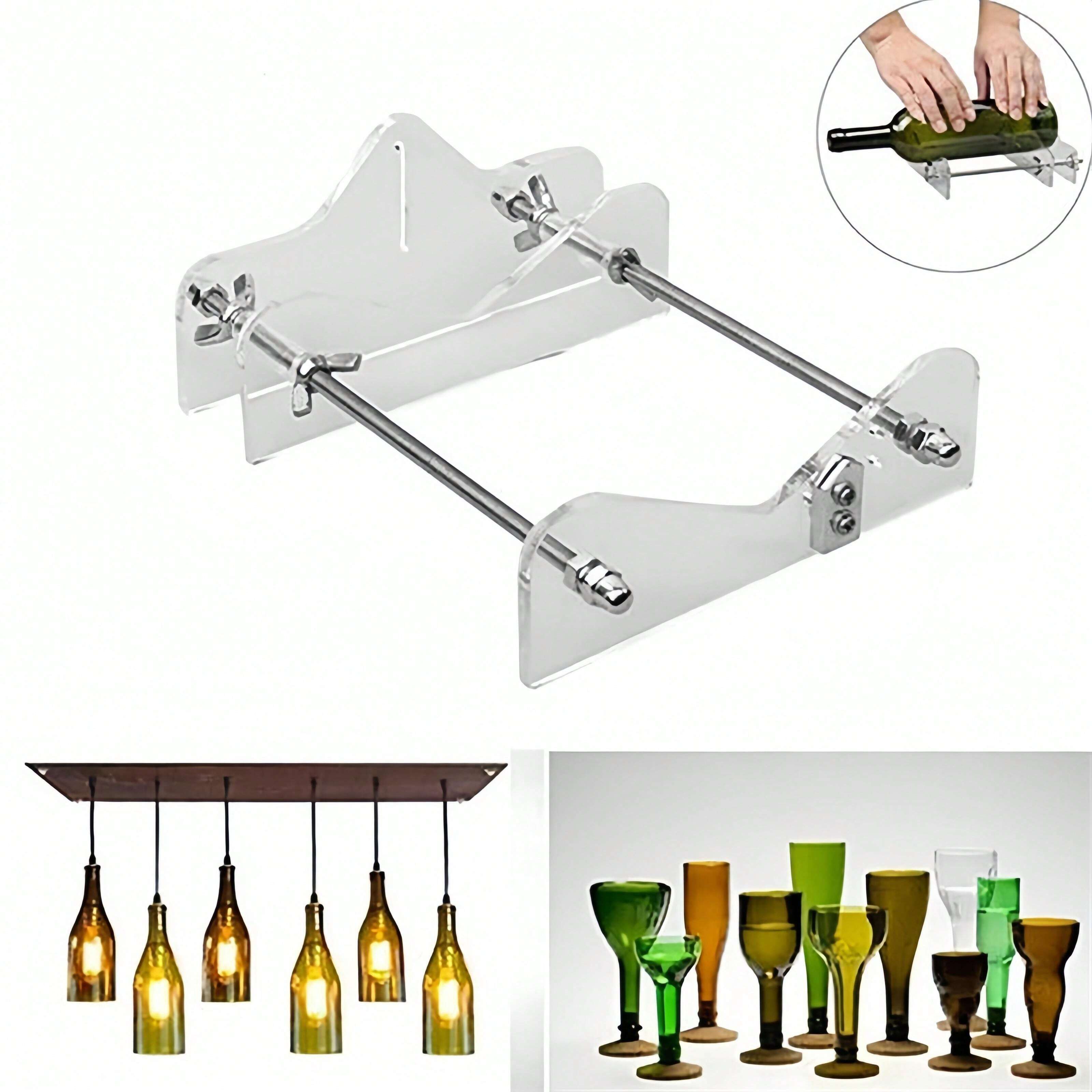 Adjustable Glass Bottle Cutter Tool Kit, DIY Crafts Glass Cutting