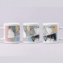 Mug Lost In The Cloud Lost In The Cloud Cirrus, Skylar, Chanil, Cirrus Celeste Boyslove Delicious Cute Anime Drawing Manga Manhwa Manhua, Anime Boys, Cute Cute Black And White - Cirrus, Skylar and Chanil - View 3
