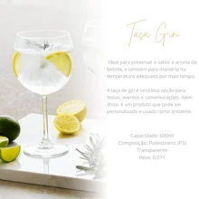 Set Of 5 Gyn Acrylic Glasses For General Drinks 600ml - Trong sáng - Xem 3