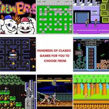 Consola de juegos retro: minisistema de juegos retro clásico con 620 juegos integrados, salida AV, sistemas de la vieja escuela, videojuegos Plug & Play - Blanco - Ver 7