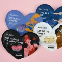 WAXKISS 心形脱毛蜡豆，100g/500g 袋装，男女通用，新配方硬蜡，含保湿成分，高附着力，温和适用于所有皮肤类型，适用于腿部、手臂、背部、腋下、比基尼部位 - 紫色 - 查看 4
