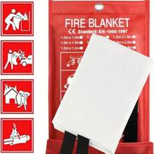 Fire Blankets, Suitable For Kitchen, Home, School, Office, Camping, Car Fire Blanket, Fiberglass Material 1pc - Multicolor - View 1
