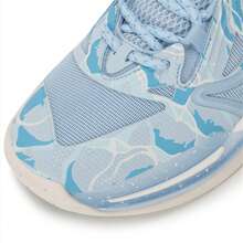 XTEP Near Combat 1 Generation-V2 Men's Basketball Shoes, Athletic Sneakers, Non-Slip Court Performance Training Sneakers, Microwave Blue/Carolina Blue/Sail - Microwave Blue/North Carolina Blue/Sail White - View 3