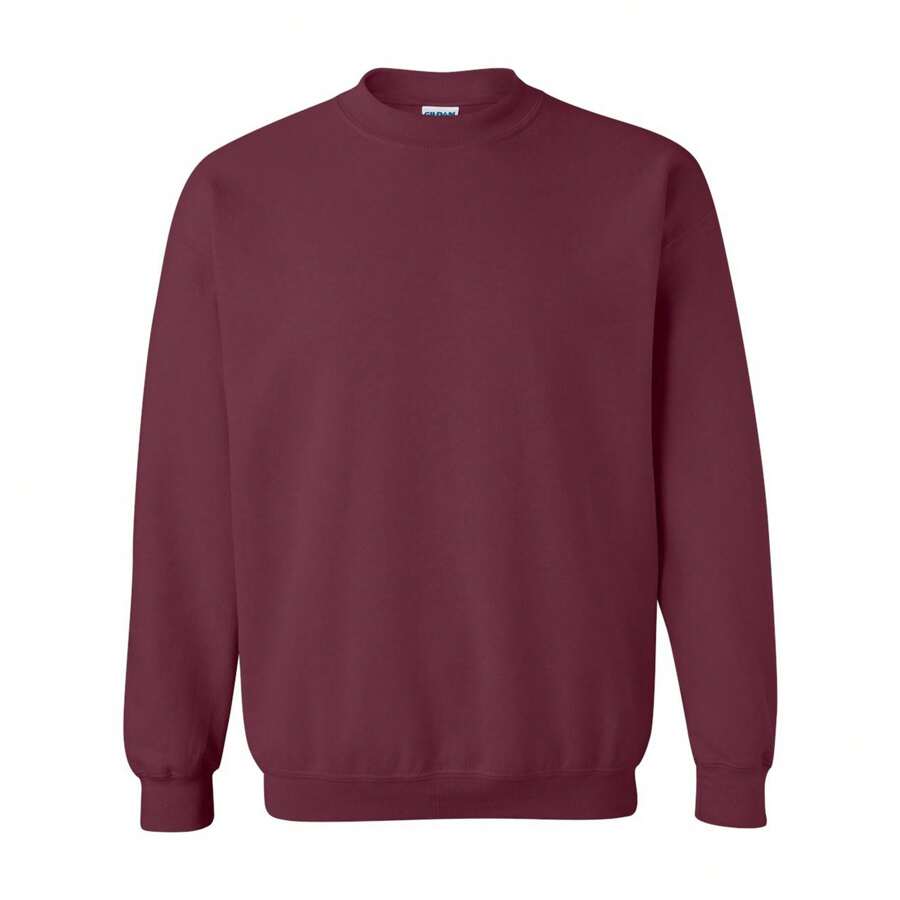 Heavy Blend Unisex Adult Crewneck Sweatshirt (Maroon) - Redwood - View 1