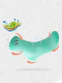 1/3/6 Pairs Men/Women Massage-Sole Sports Socks, Mid-Calf Outdoor Quick-Dry Basketball Athletic Socks, Fall - Multicolor - View 5