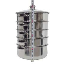 28CM Large 5 Tier Stainless Steam Cooker Steamer Pan Cook Food Veg Pot Set - Silver - View 11