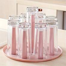 1pc Multi-Cup And Glass Drying Rack With Drainage Tray, Plastic Mug Organizer Stand Without Electricity, Removable Kitchen Cabinet Storage Shelf - Suitable For Home And Business Use - Multicolor - View 7