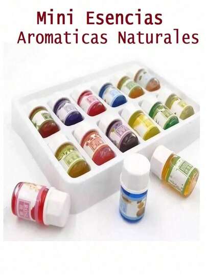 Kit de 12 Esencias Aromaticas Naturales Floral y frutal para Humidificador