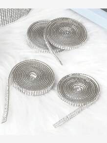 Cuộn ruy băng đính đá, Dải pha lê tự dính thời trang dài 1 yard, Băng keo cầu vồng lấp lánh dùng cho đồ thủ công DIY, trang trí đám cưới, trang trí xe hơi và điện thoại, phụ kiện làm đồ trang sức đa năng dễ sử dụng - Nhiều màu - Xem 5