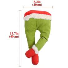 1pc Christmas Legs Tree Decoration - Christmas Tree Decoration Fabric Legs Stuck Christmas Tree Topper Garland Decoration Posable Fabric Legs For Tree Ornament Party Decoration Best Gifts Christmas Decorations Winter Room Decor - Multicolor - View 13