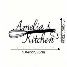 Kitchen Customizable Metal Wall Art Sign - Artistic Farmhouse Kitchen Decoration, Personalized Home Theme, Reusable And Removable, Asymmetrical Shape, Metal Surface Recommended, Valentine's Day, Valentine's Day Decoration, Decorative Fashion, High Quality, Stylish, Exquisite Customization