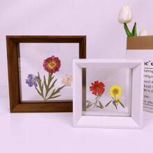 现代简约三角边叶蝴蝶标本相框宝宝照片毕业证明信片身份证奖状木制画架工作室明星礼品相框励志语录 - 多色 - 查看 1