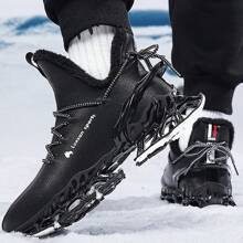 Men Boots 2024 New Winter Slippers Warm Men Shoes Waterproof Non-Slip Plush Sneakers Male Tenis Shoes Boots Men Sneakers Winter