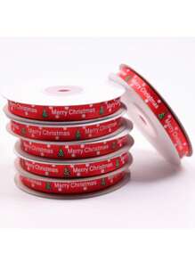 Ruy băng satin đỏ Ruy băng gói quà cây thông Noel, Halloween, Trang trí Halloween - Nhiều màu - Xem 4