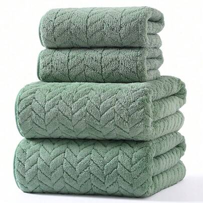 8pcs/Set Or 2pcs/Set Or 1pc Coral Fleece Diamond Pattern Towels, Soft Comfortable Absorbent Lint-Free Towel Set, Jacquard Washcloth/Hand Towel/Bath Towel Home Bathroom Decor Accessories Fall Decor Back To School For Beauty Salon Home Bathroom Shower Towels For Beauty Salon, Hotel Sports,Home Essentials, Towel, Skin Care Bath Towel Sheet