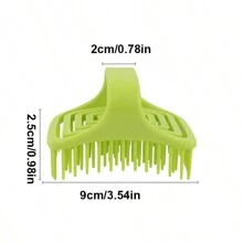 1 件装宠物清洁刷，带弧形空心手柄，高弹性，柔软刷毛，适合按摩 - 彩色 - 查看 6