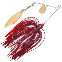 HENGJIA 1个11克亮片钓鱼饵，旋转亮片饵，金属勺形铅头旋转亮片饵，鲈鱼专用泳饵 - 彩色 - 查看 15