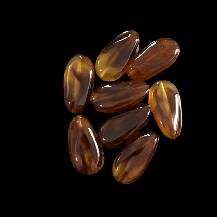 6pcs Resin/Acrylic Inserts For General Crafts - 駝色 - 查看 1