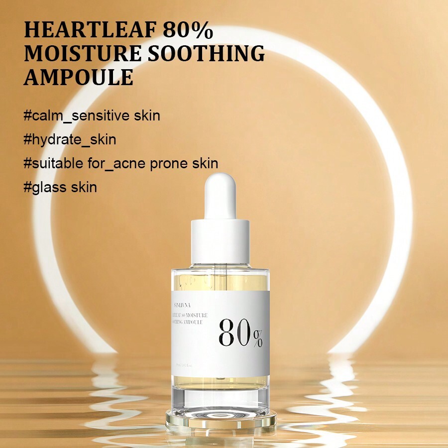 Heartleaf 80 Soothing Ampoules 3Piece Set NonGreasy Highly