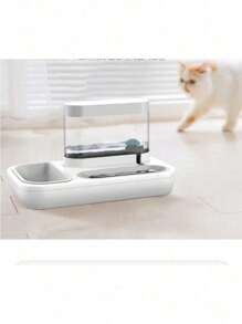 4 Style Pet Cat Bowl Dog For Cats Feeder Bowls Kitten Automatic Drinking Fountain 1.5L Capacity Puppy Feeding Waterer Products - 藍色 - 查看 5