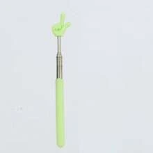 68 cm Teleskop-Fingerlese-Stab, Fingerlese-Stab, einziehbarer Fingerstab, Unterrichtsmaterial aus Edelstahl, ausziehbarer Leszeiger, Frühpädagogisches Werkzeug, Lehrerstab, Lesestift, Tafel, Klavier-Führungsstab, Lese-Zuhause-Unterricht, Lehrstab, Bürozeichenmarker, Schreibwaren, Geschenk für Feiertage